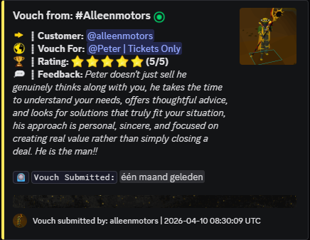 Customer vouch screenshot 1