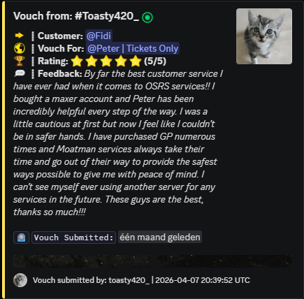 Customer vouch screenshot 2